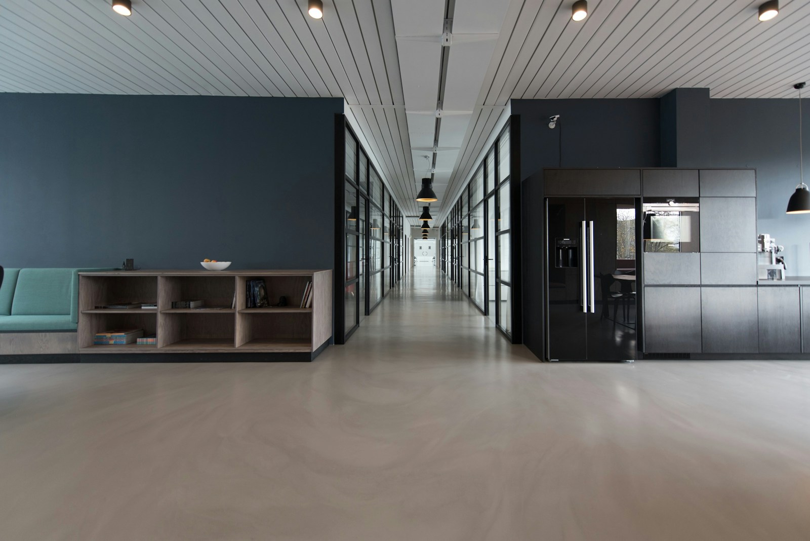 Data Forge studio workspace with engineering desks and data pipeline screens